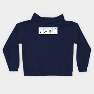 The penguin evolution Kids Hoodie